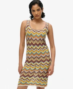 Zig Zag Knit Mini Dress