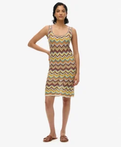 Zig Zag Knit Mini Dress