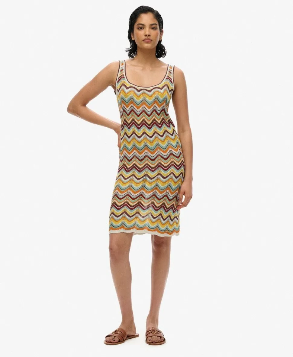 Zig Zag Knit Mini Dress