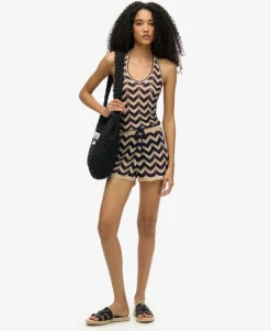Zigzag Knit Shorts