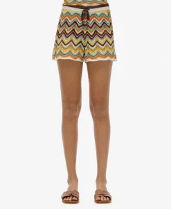 Zigzag Knit Shorts