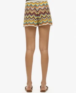 Zigzag Knit Shorts